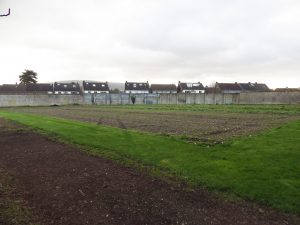 Concrete Block section of Lower Walled Garden wall